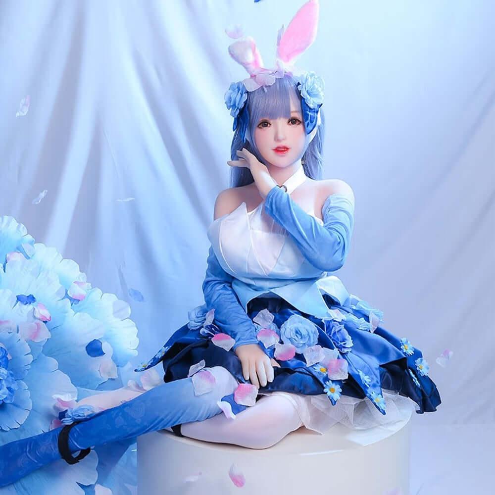 145cm Flora 1:1 Scale Silicone/TPE Large Breast Sex Doll