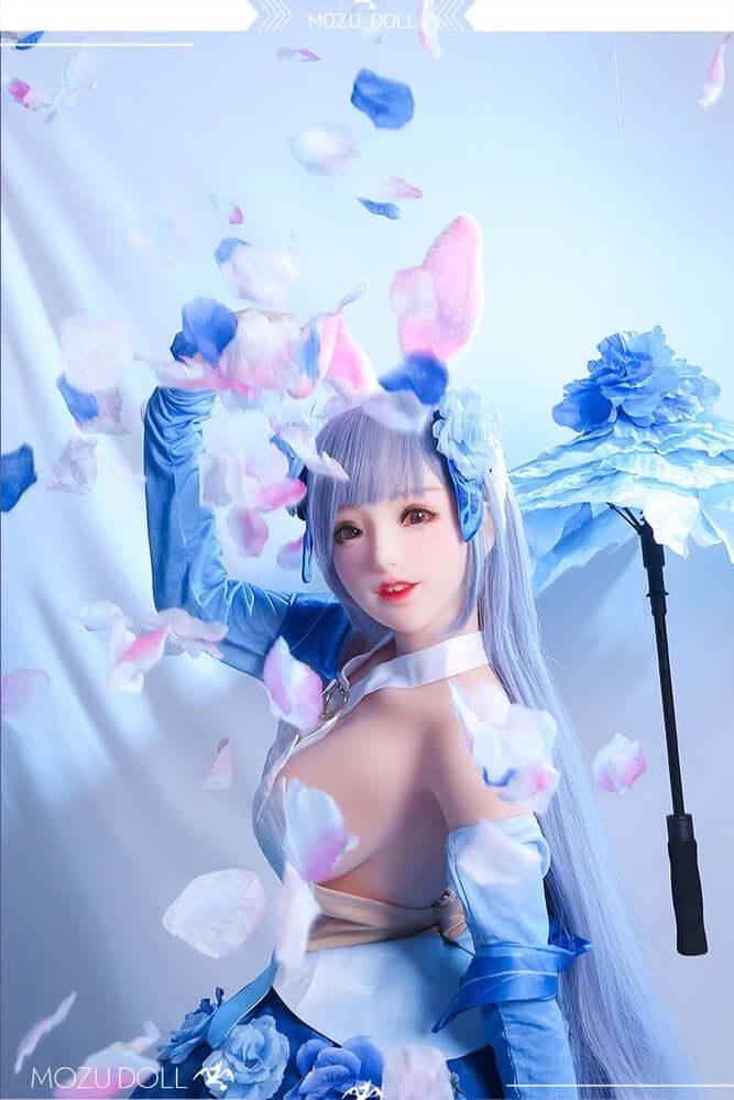 145cm Flora 1:1 Scale Silicone/TPE Large Breast Sex Doll