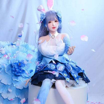 145cm Flora 1:1 Scale Silicone/TPE Large Breast Sex Doll