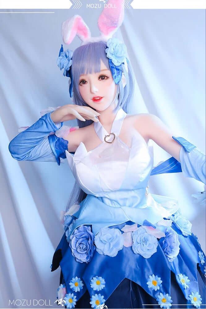 145cm Flora 1:1 Scale Silicone/TPE Large Breast Sex Doll