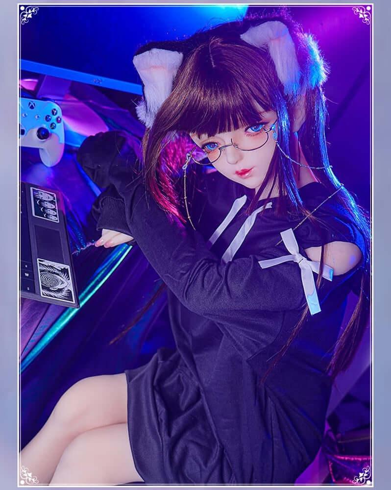 145cm Black Cat 2.0 1:1 Scale Silicone/TPE Small Breast Sex Doll