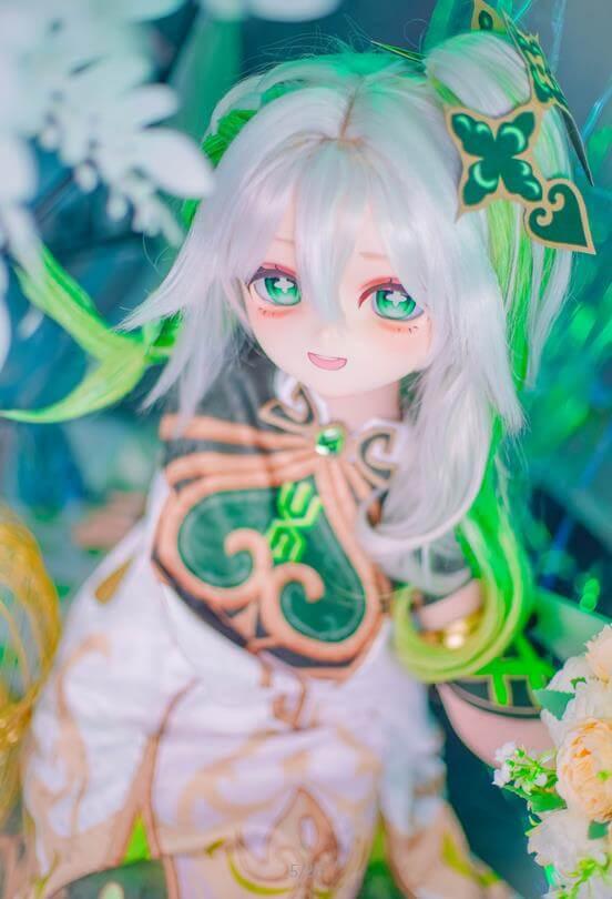 123cm Nahida 1:1 Scale Silicone/TPE Small Breast Action Figure Sex Doll