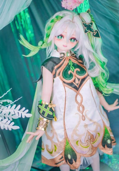 123cm Nahida 1:1 Scale Silicone/TPE Small Breast Action Figure Sex Doll